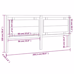 VidaXL 817960 headboard/footboard - Additional view 6