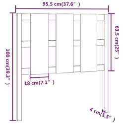 VidaXL 817972 headboard/footboard Grey - Additional view 6
