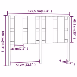 VidaXL 817983 headboard/footboard Brown - Additional view 6