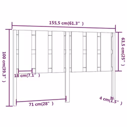 VidaXL 817998 headboard/footboard Brown - Additional view 6