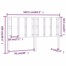 VidaXL 818002 headboard/footboard Grey - Additional view 6