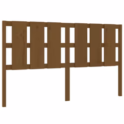 vidaXL Bed Headboard Home Bedroom Decorative Bed Header Panel Solid Wood Pine - honey brown, 185.5 x 4 x 100 cm - Additional view 2