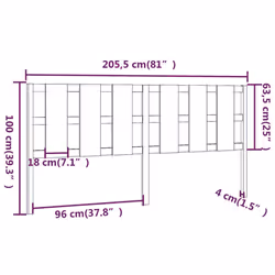 VidaXL 818012 headboard/footboard Grey - Additional view 6