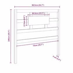 VidaXL 818017 headboard/footboard Grey - Additional view 6