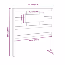 VidaXL 818022 headboard/footboard Grey - Additional view 6
