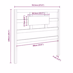 VidaXL 818023 headboard/footboard Brown - Additional view 6