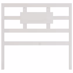 VidaXL 818026, White, Pinewood, 1055 mm, 100 cm, 40 mm