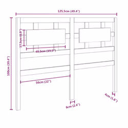 VidaXL 818033 headboard/footboard Brown - Additional view 6