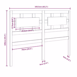 VidaXL 818052 headboard/footboard Grey - Additional view 6