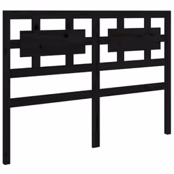 vidaXL Solid Wood Pine Bed Headboard Wooden Bed Header Multi Colours/Sizes - black, 185.5 x 4 x 100 cm - Additional view 2