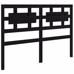 vidaXL Solid Wood Pine Bed Headboard Wooden Bed Header Multi Colours/Sizes - black, 205.5 x 4 x 100 cm - Additional view 2