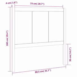 VidaXL 818067 headboard/footboard Grey - Additional view 6