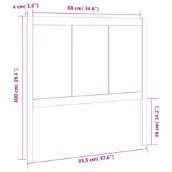 VidaXL 818074 headboard/footboard Black - Additional view 6