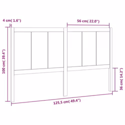 VidaXL 818084 headboard/footboard Black - Additional view 6