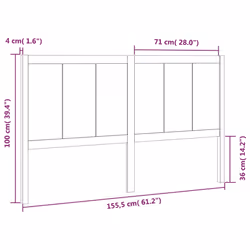 VidaXL 818095 headboard/footboard - Additional view 6