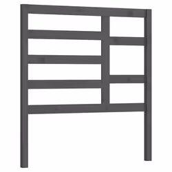 vidaXL Bed Headboard Home Bedroom Decorative Bed Header Panel Solid Wood Pine - grey, 81 x 4 x 104 cm - Additional view 2
