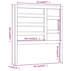VidaXL 818118 headboard/footboard Brown - Additional view 6