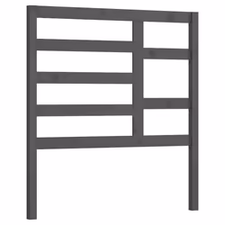vidaXL Bed Headboard Home Bedroom Decorative Bed Header Panel Solid Wood Pine - grey, 96 x 4 x 104 cm - Additional view 2