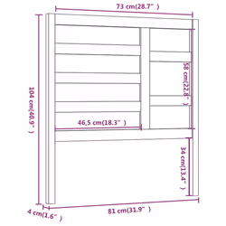 VidaXL 818124 headboard/footboard Black - Additional view 6