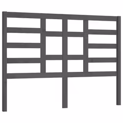 vidaXL Bed Headboard Home Bedroom Decorative Bed Header Panel Solid Wood Pine - grey, 126 x 4 x 104 cm - Additional view 2