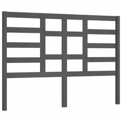 vidaXL Bed Headboard Home Bedroom Decorative Bed Header Panel Solid Wood Pine - grey, 146 x 4 x 104 cm - Additional view 2