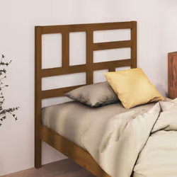 vidaXL Bed Headboard Home Bedroom Decorative Bed Header Panel Solid Wood Pine - honey brown, 81 x 4 x 104 cm - Additional view 3