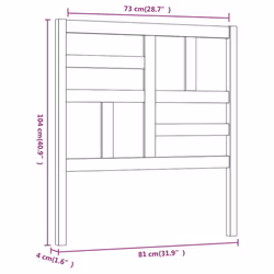 VidaXL 818169 headboard/footboard Black - Additional view 6