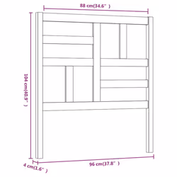 VidaXL 818174 headboard/footboard Black - Additional view 6