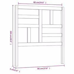 VidaXL 818177 headboard/footboard Grey - Additional view 6