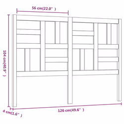 VidaXL 818184 headboard/footboard Black - Additional view 6
