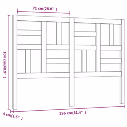 VidaXL 818201 headboard/footboard White - Additional view 6