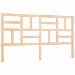 vidaXL Bed Headboard Home Bedroom Decorative Bed Header Panel Solid Wood Pine - brown, 186 x 4 x 104 cm - Additional view 2