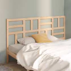 vidaXL Bed Headboard Home Bedroom Decorative Bed Header Panel Solid Wood Pine - brown, 186 x 4 x 104 cm - Additional view 3