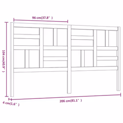 VidaXL 818211 headboard/footboard White - Additional view 6