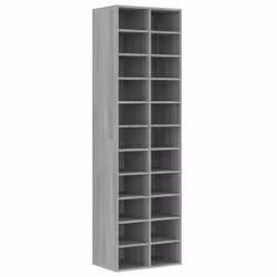 vidaXL Shoe Cabinet Engineered Wood Shoe Organiser Stand Rack Shoe Shelf Rack - grey sonoma