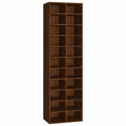 vidaXL Shoe Cabinet Engineered Wood Shoe Organiser Stand Rack Shoe Shelf Rack - brown oak