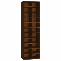 vidaXL Shoe Cabinet Engineered Wood Shoe Organiser Stand Rack Shoe Shelf Rack - brown oak