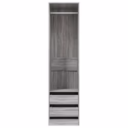 vidaXL Wardrobe Clothing Storage Hanger Clothes Cabinet Closet Engineered Wood - grey sonoma