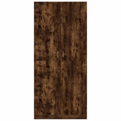 vidaXL Wardrobe Clothing Cabinet Hanger Clothes Organiser Unit Engineered Wood - smoked oak