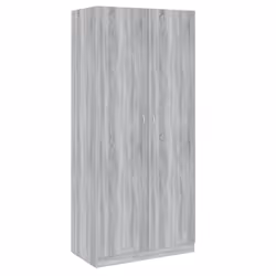 vidaXL Wardrobe Clothing Cabinet Hanger Clothes Organiser Unit Engineered Wood - grey sonoma