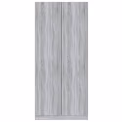 vidaXL Wardrobe Clothing Cabinet Hanger Clothes Organiser Unit Engineered Wood - grey sonoma - Additional view 4