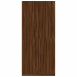vidaXL Wardrobe Clothing Cabinet Hanger Clothes Organiser Unit Engineered Wood - brown oak