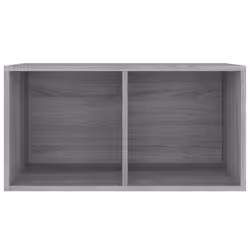 vidaXL Vinyl Storage Box Recorder Collection Cabinet Cupboard Engineered Wood - grey sonoma - Additional view 6