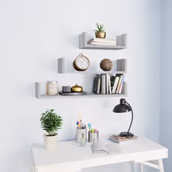 VidaXL 815262 shelve Wood Grey