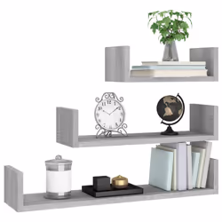 VidaXL 815262 shelve Wood Grey - Additional view 5