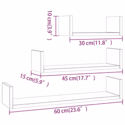 VidaXL 815262 shelve Wood Grey - Additional view 6