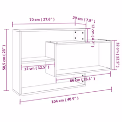 VidaXL 815288 shelve Wood Oak, Brown - Additional view 7