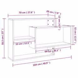 VidaXL 815289 shelve Wood Grey - Additional view 6