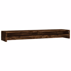 vidaXL Monitor Stand Screen Display Computer Desktop Laptop Engineered Wood - smoked oak
