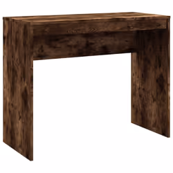 vidaXL Desk Computer Table Workstation Writing Working Desk Engineered Wood - smoked oak